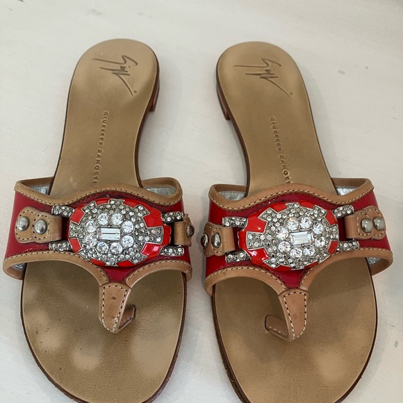 GIUSEPPE ZANOTTI Red Diamond Sandals - Picture 3 of 7